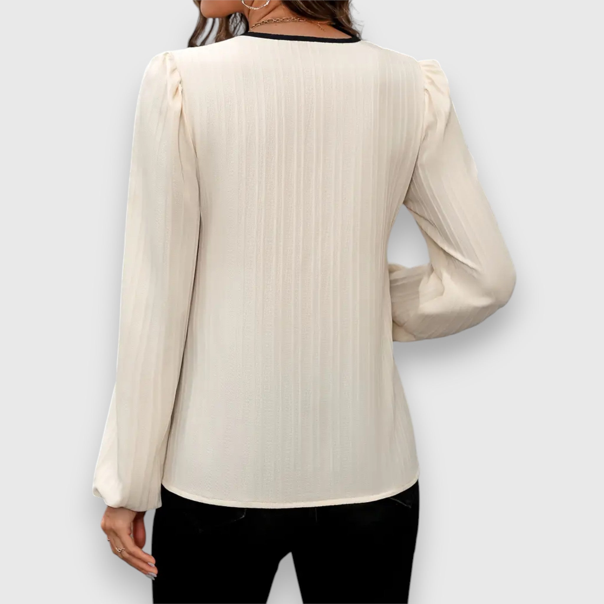 Zoe – Bluse mit Laternenärmeln