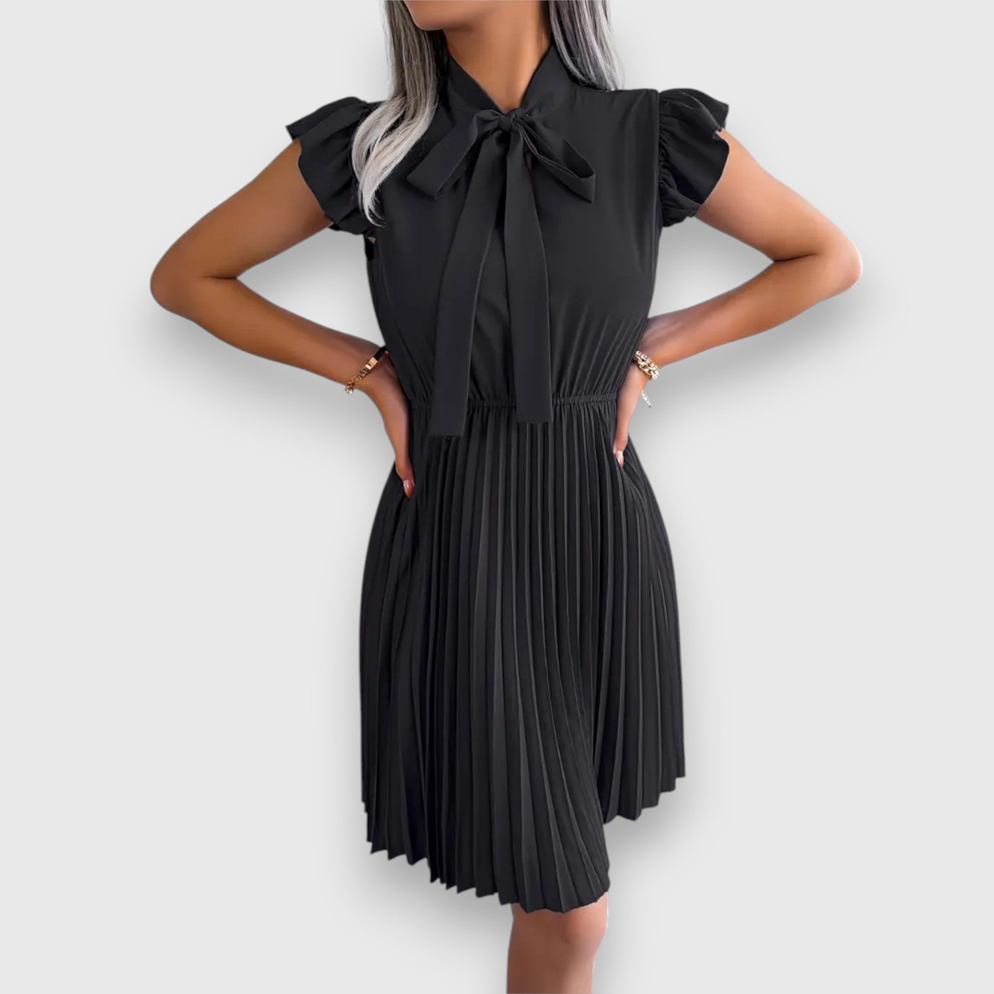 Florence - Kurzarmkleid mit Schleife