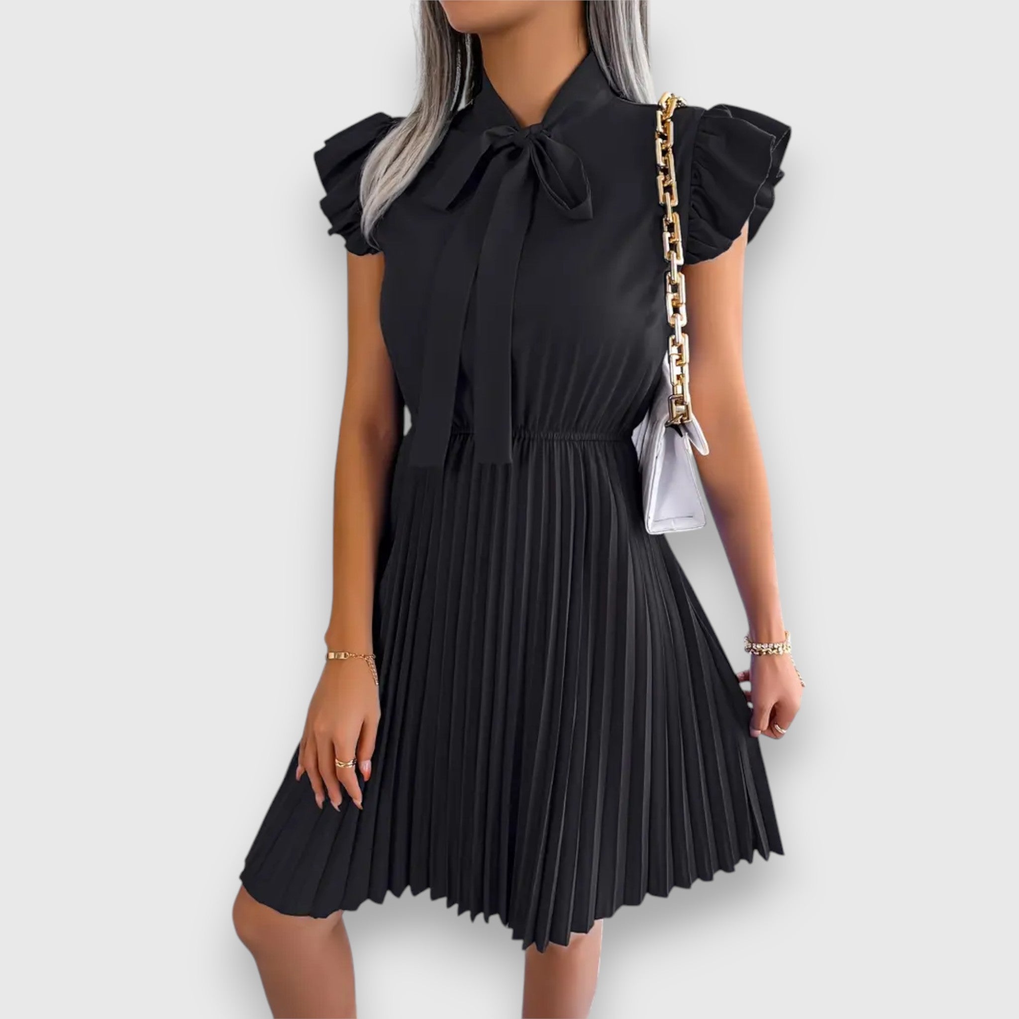 Florence - Kurzarmkleid mit Schleife