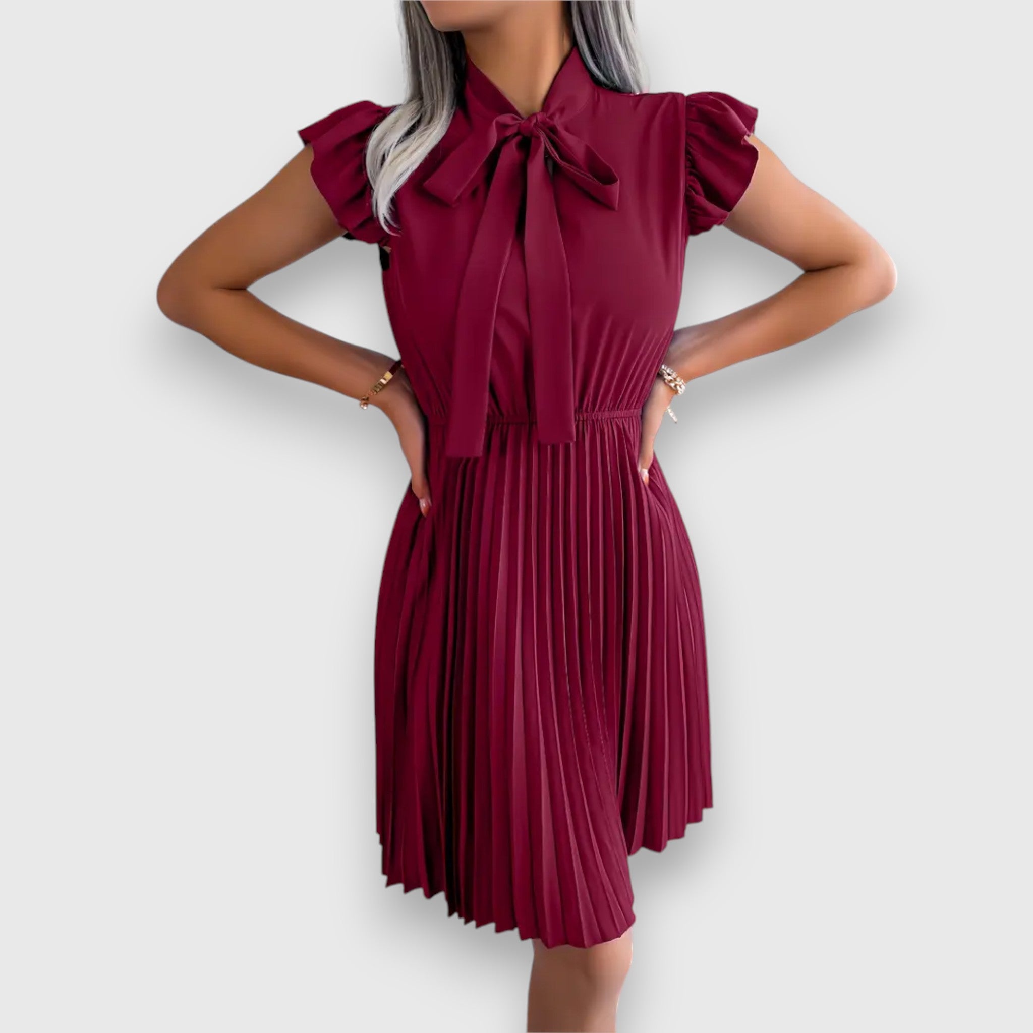 Florence - Kurzarmkleid mit Schleife