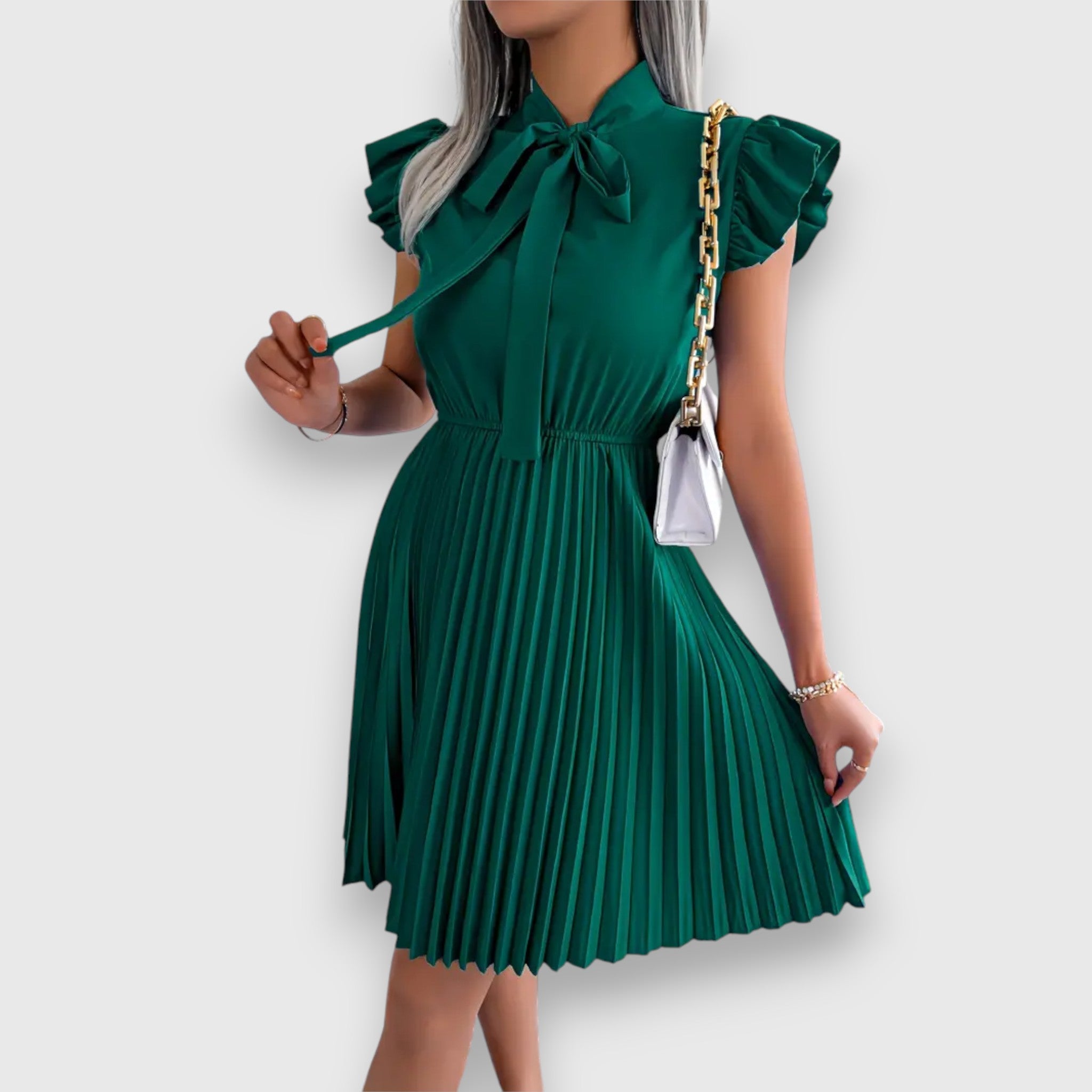 Florence - Kurzarmkleid mit Schleife