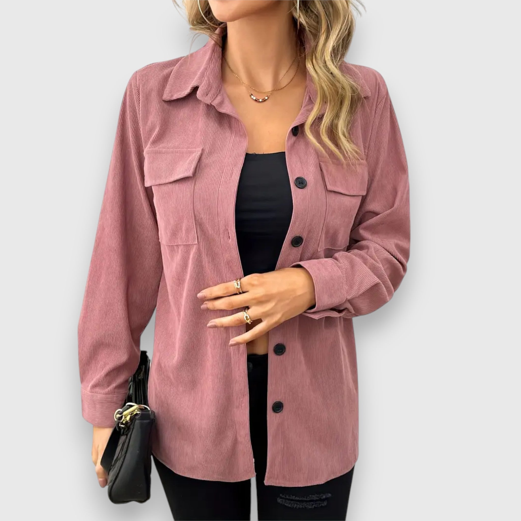 Selina – Hemdjacke im Cord-Look