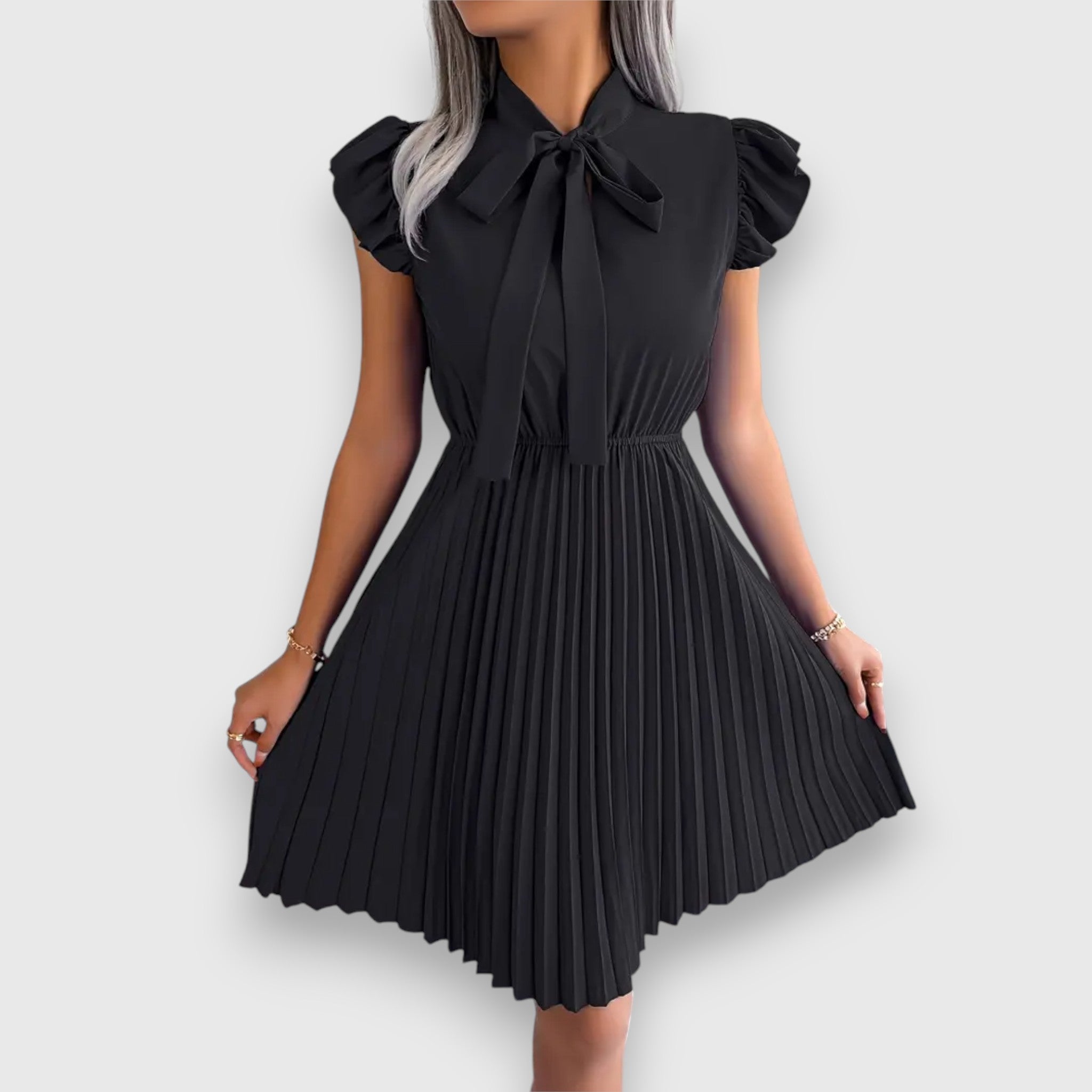 Florence - Kurzarmkleid mit Schleife